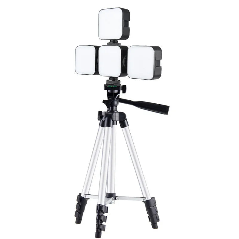 Luz LED de Relleno Recargable 6500K para Cámaras