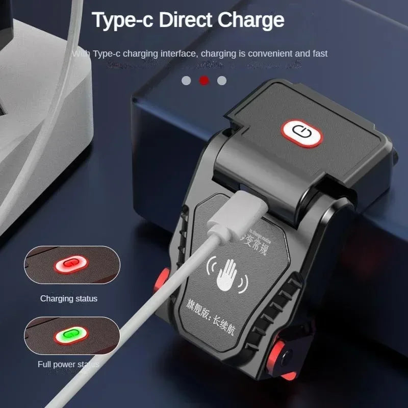 Faro LED con Clip para Sombrero Sensor Inteligente Recargable