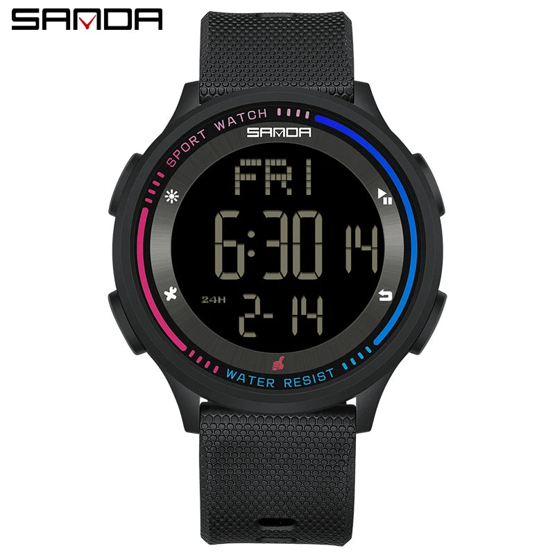 Reloj Digital SANDA 6158 para Niños y Adolescentes, Deportivo Impermeable