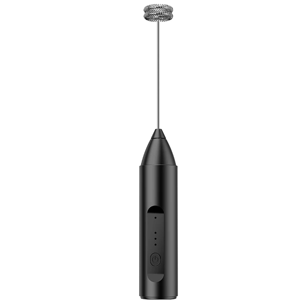 Espumador de leche inalámbrico recargable USB-C con 3 velocidades