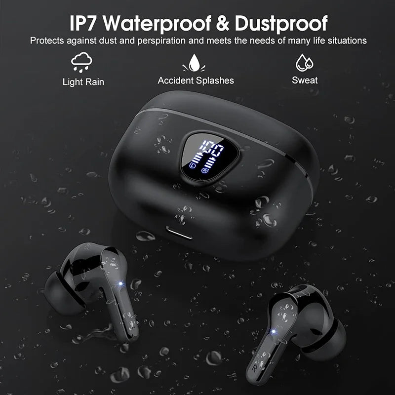 Auriculares Inalámbricos Bluetooth 5.3 ANC HiFi 48H Pantalla LED