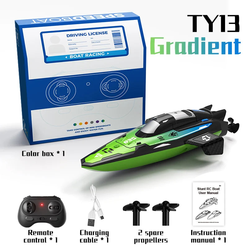 Barco RC de Alta Velocidad con Motor Dual y Control Remoto