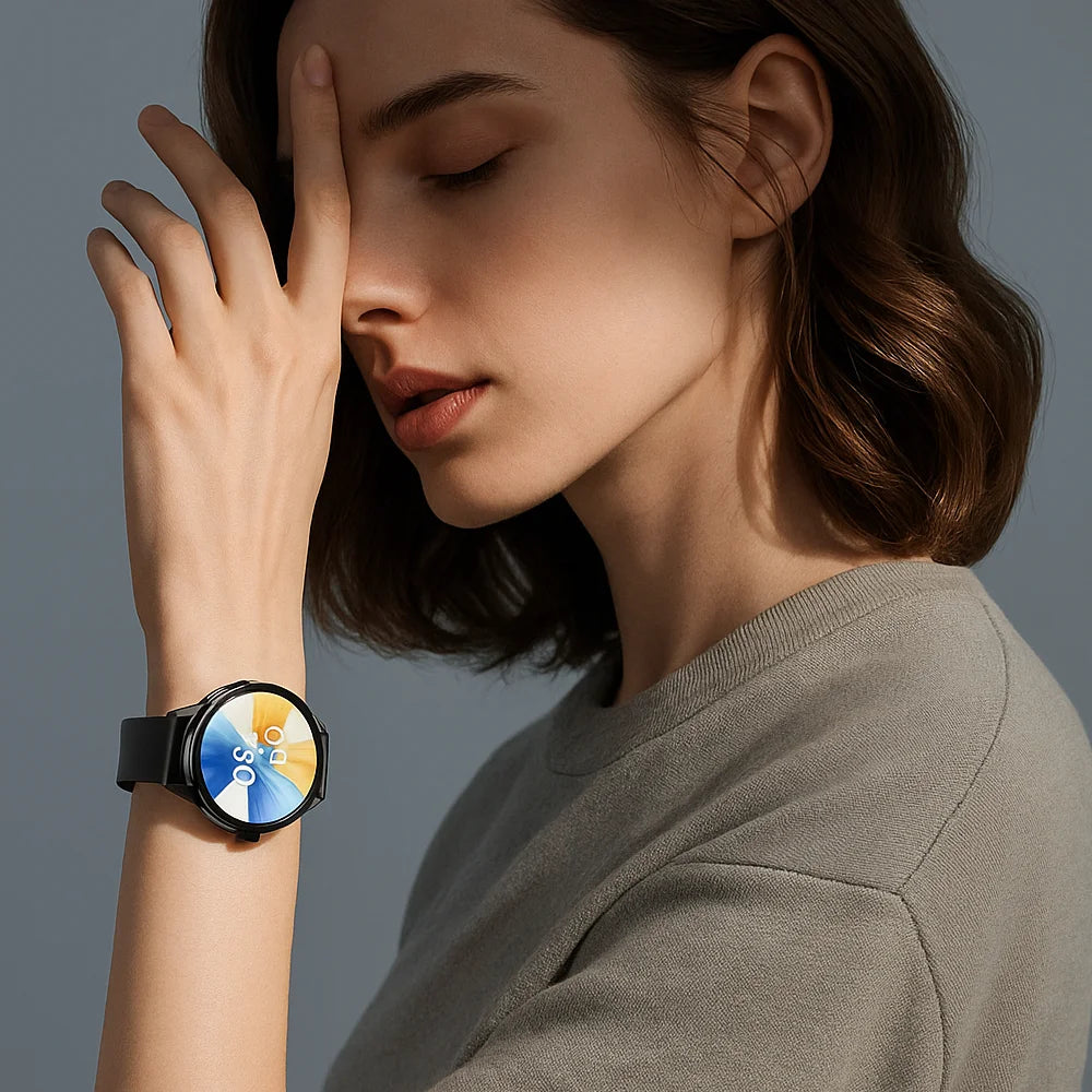 LAXASFIT Reloj Inteligente Táctil Bluetooth