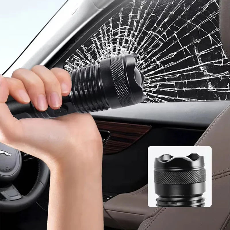 Linternas recargables, linterna táctica LED de alta potencia, linterna de caza portátil superbrillante para senderismo de emergencia