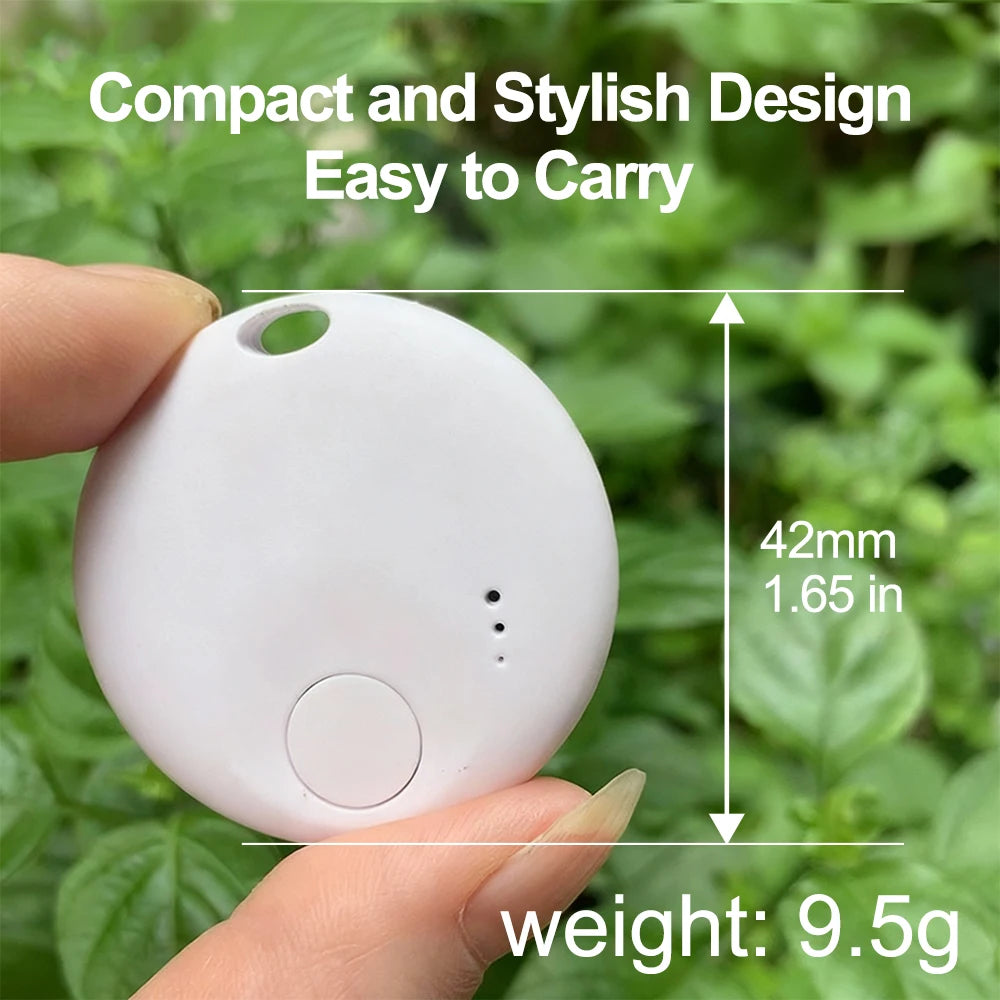 Localizador GPS de Doble Sistema Google y Apple, Rastreador de Ubicación Google Find My, Mini Dispositivo GPS para Motocicleta, Etiqueta Bluetooth Inalámbrica