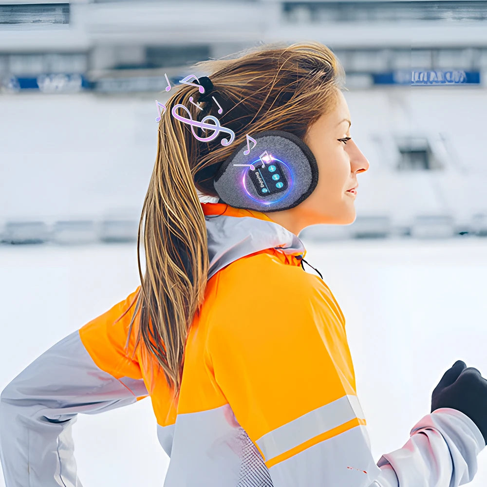 Orejeras Calentadoras con Auriculares Bluetooth Invierno