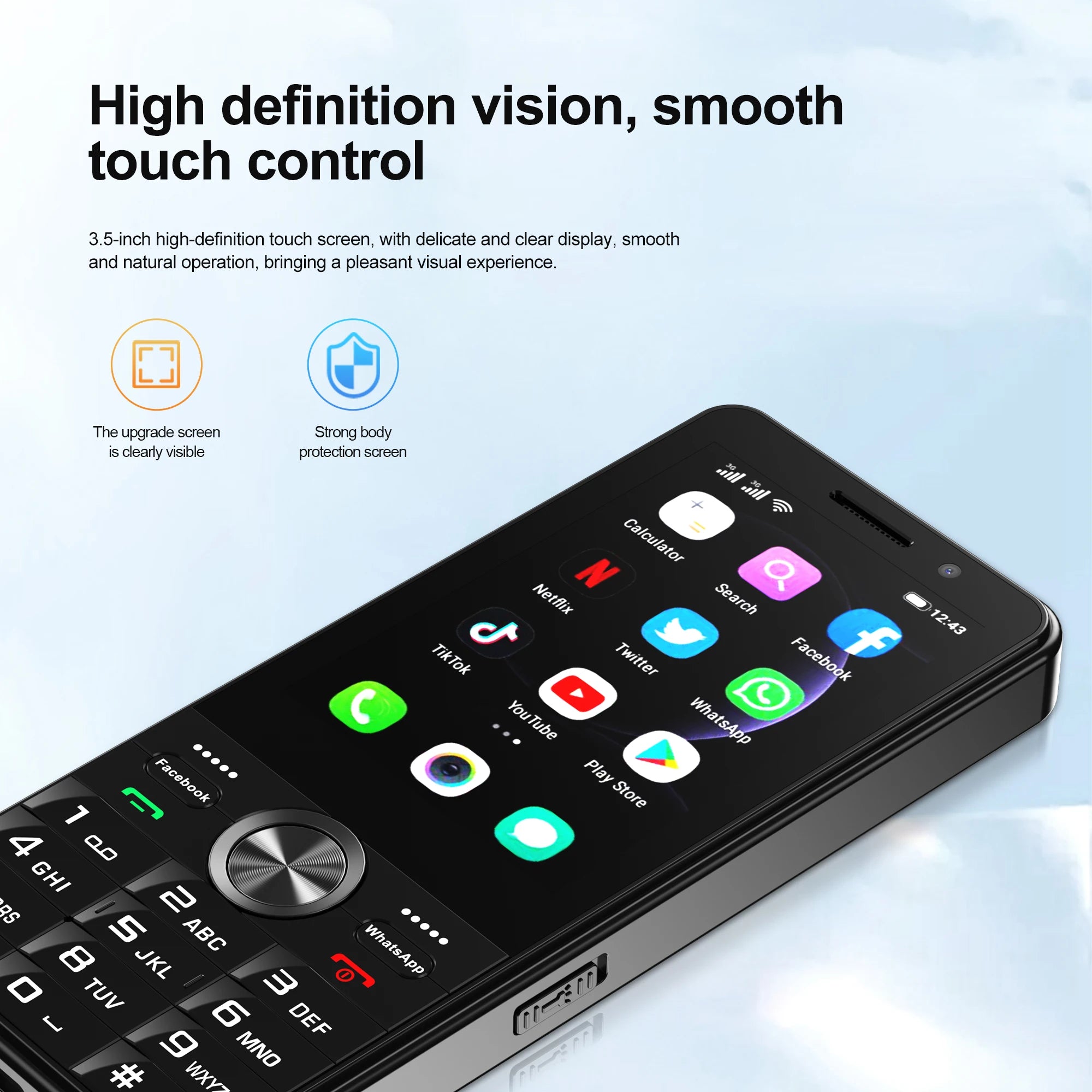 SERVO F24 PRO – Celular 4G Android 3.5" Doble SIM 2+16GB