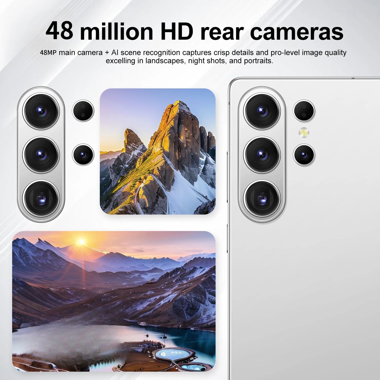 Teléfono Inteligente SURGAZE Versión Global S26 Ultra 5G Android 5300mAH 12GB RAM 512GB ROM 6.6 Pulgadas 24+48MP Red 5G