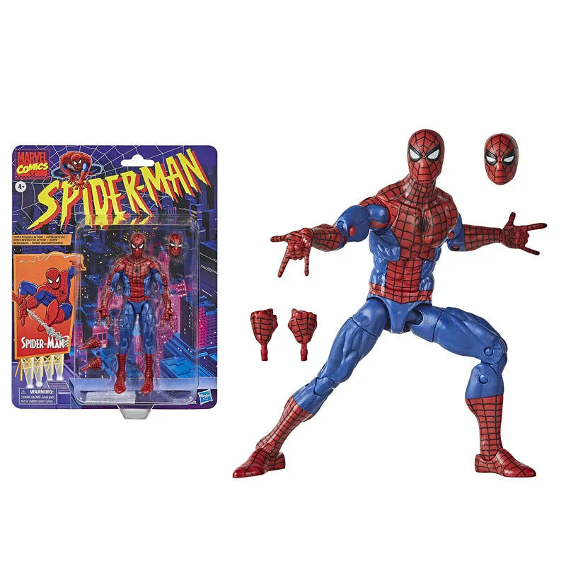 Hasbro Deadpool 80 aniversario limitado Spider Man Venom Kraven 2099 Peter Parker leyenda figura de acción colección de modelos de Anime