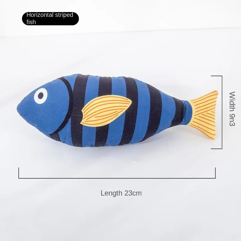 1 pieza de juguete creativo para gatos con forma de pez, resistente a mordeduras, hierba gatera, juguetes para masticar para mascotas, suministros de interacción para mascotas, favores para gatos
