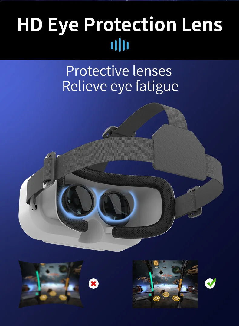 Shinecon Viar gafas de realidad Virtual VR auriculares dispositivo 3D casco gafas lentes para teléfono inteligente juego celular conjunto móvil