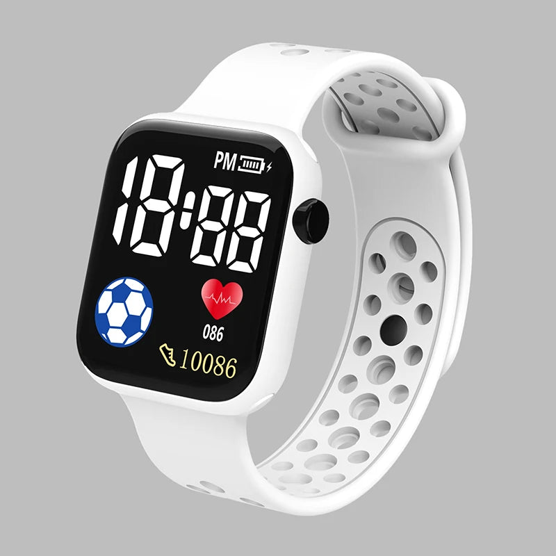 Reloj Digital LED YIKAZE para niños y niñas, relojes deportivos desechables, correa de silicona, reloj electrónico Digital para niños