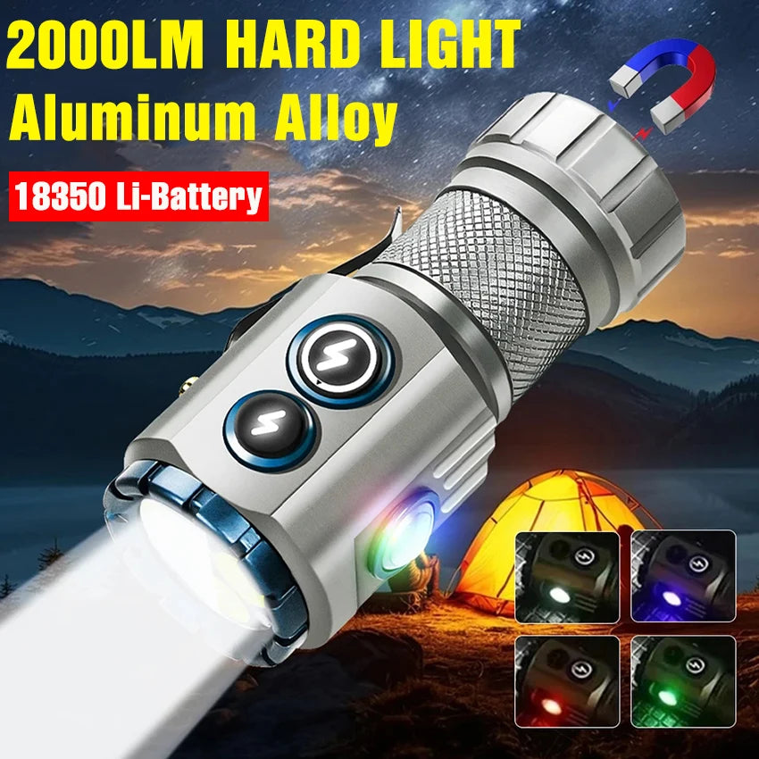 Mini Linterna LED Llavero EDC Táctica para Camping