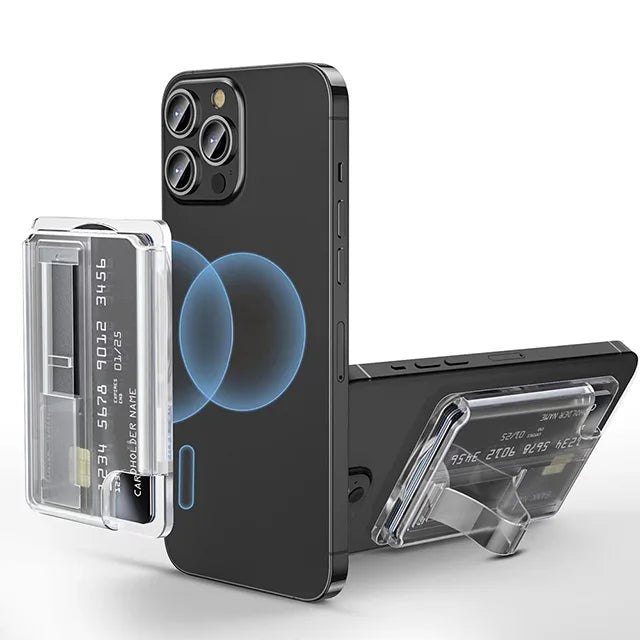 Funda Magnética 2 en 1 con Tarjetero para iPhone 16 15 14 Pro Max 13