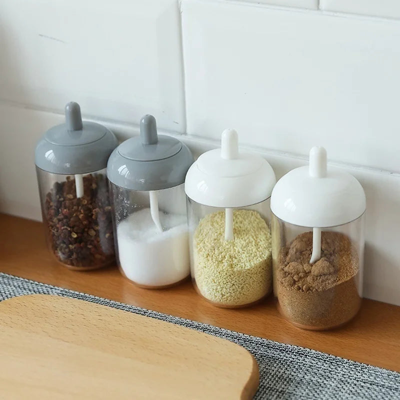 Tarro de condimentos, contenedor de plástico, botella de condimentos, organizador de especias, contenedores de condimentos para acampar al aire libre, juegos de utensilios de cocina, 1 Uds.