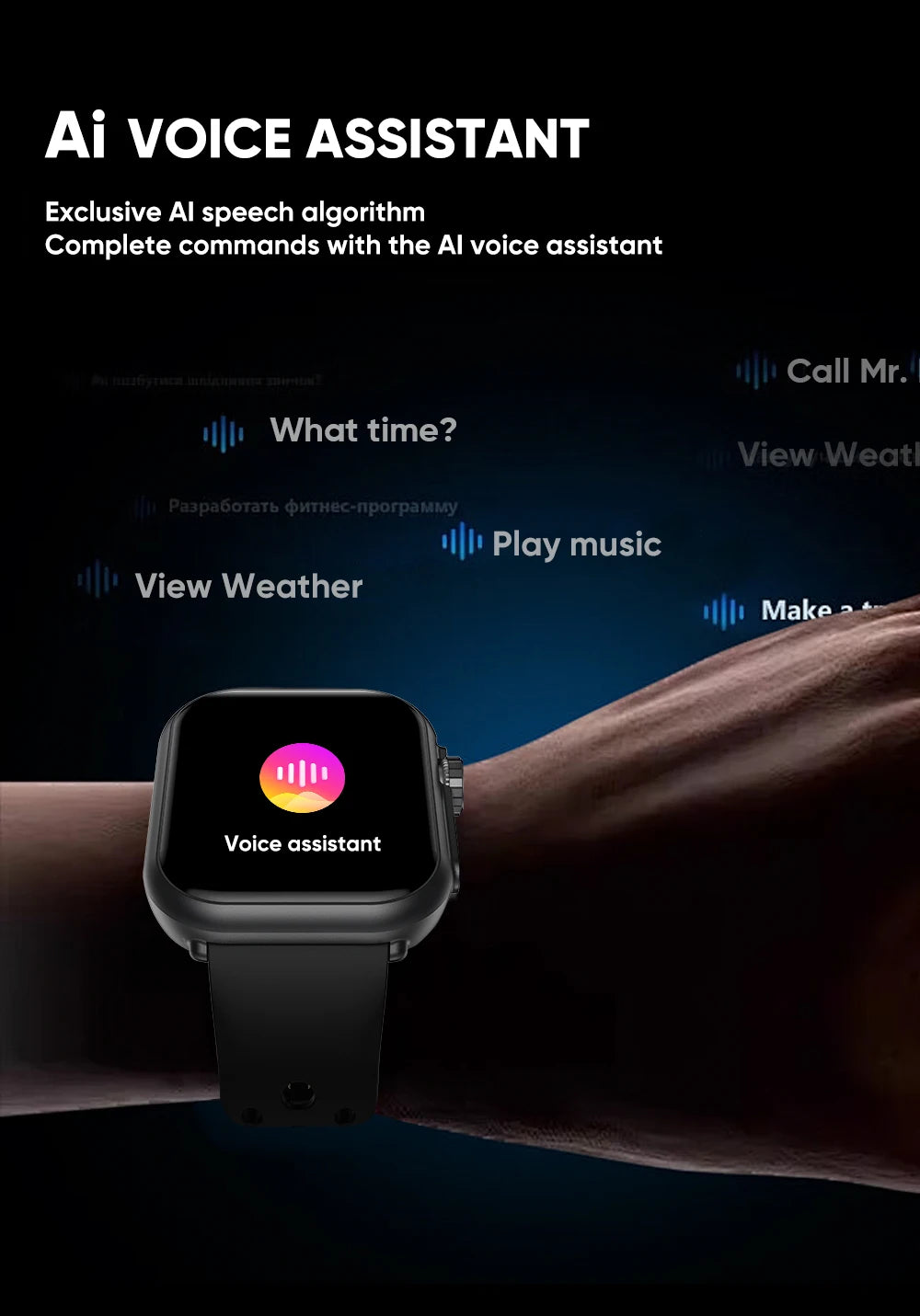 Para reloj IOS Ultra 2 SE hombres mujeres pulsera inteligente 1000mAh batería GPS AMOLED pantalla Bluetooth llamada deporte reloj inteligente impermeable