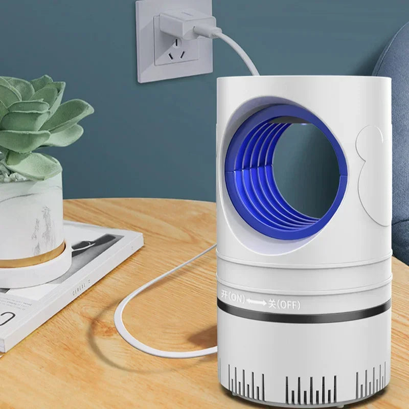 Nueva Lámpara Eléctrica para Matar Mosquitos e Insectos, Lámpara LED con Trampa de Luz, Lámpara para Control de Plagas, Lámpara para Matar Moscas e Insectos con Adaptador de Corriente USB