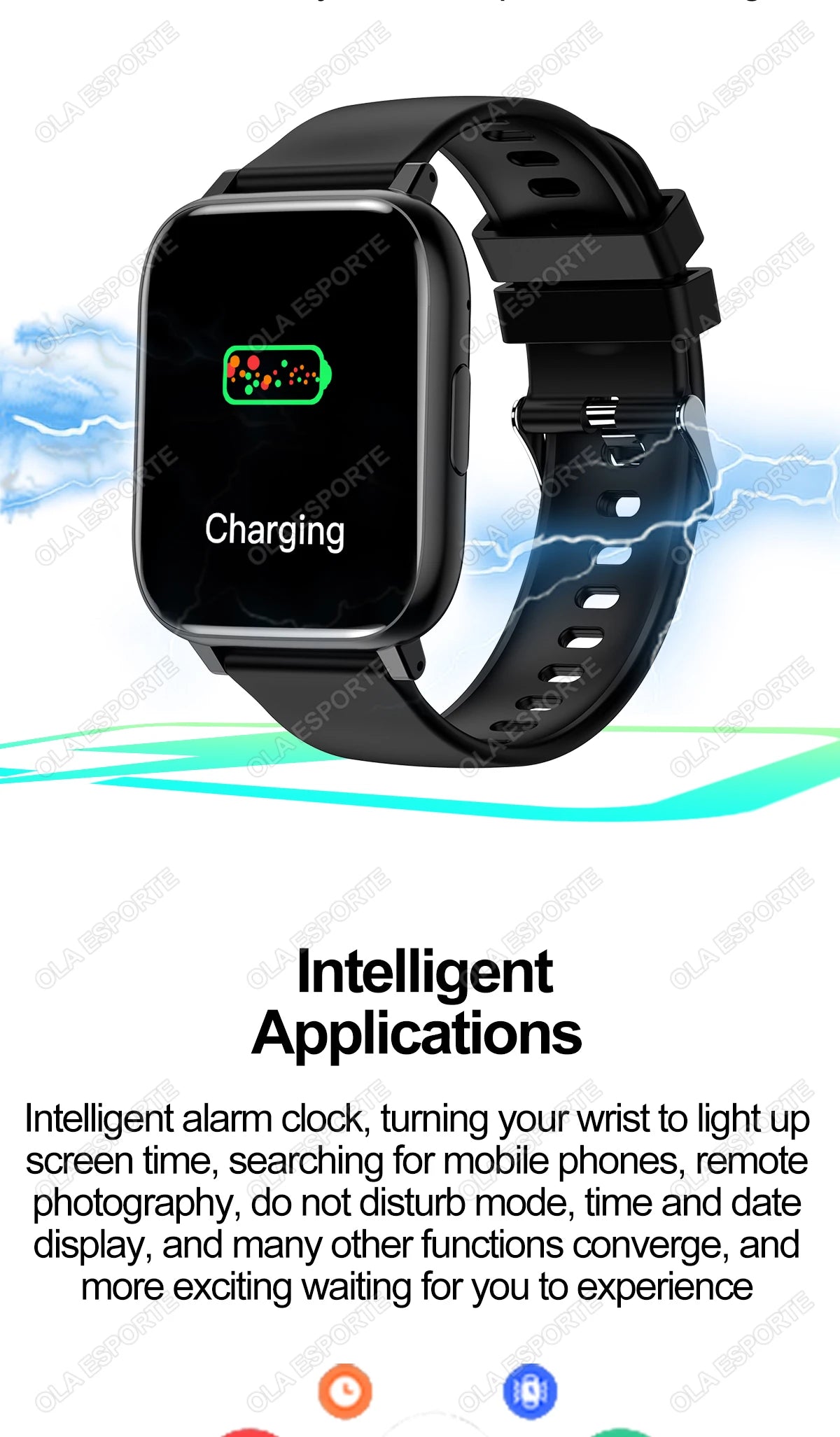 Reloj Inteligente GPS Monitor Presión Arterial
