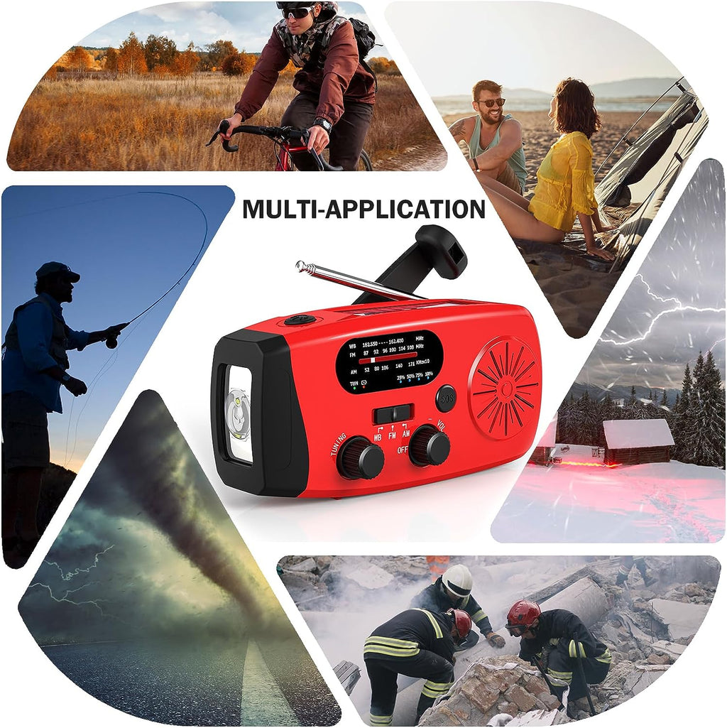 Linterna de Camping Solar con Radio AM/FM y Dinamo