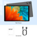 Tableta BAKEN de 10 Pulgadas |   Sistema Operativo Android 16 |   Procesador de Cinco Núcleos |   8GB de RAM (3GB + 5GB) + 32GB de ROM |   WiFi 6 |   Cámaras Duales |   6000 MAh