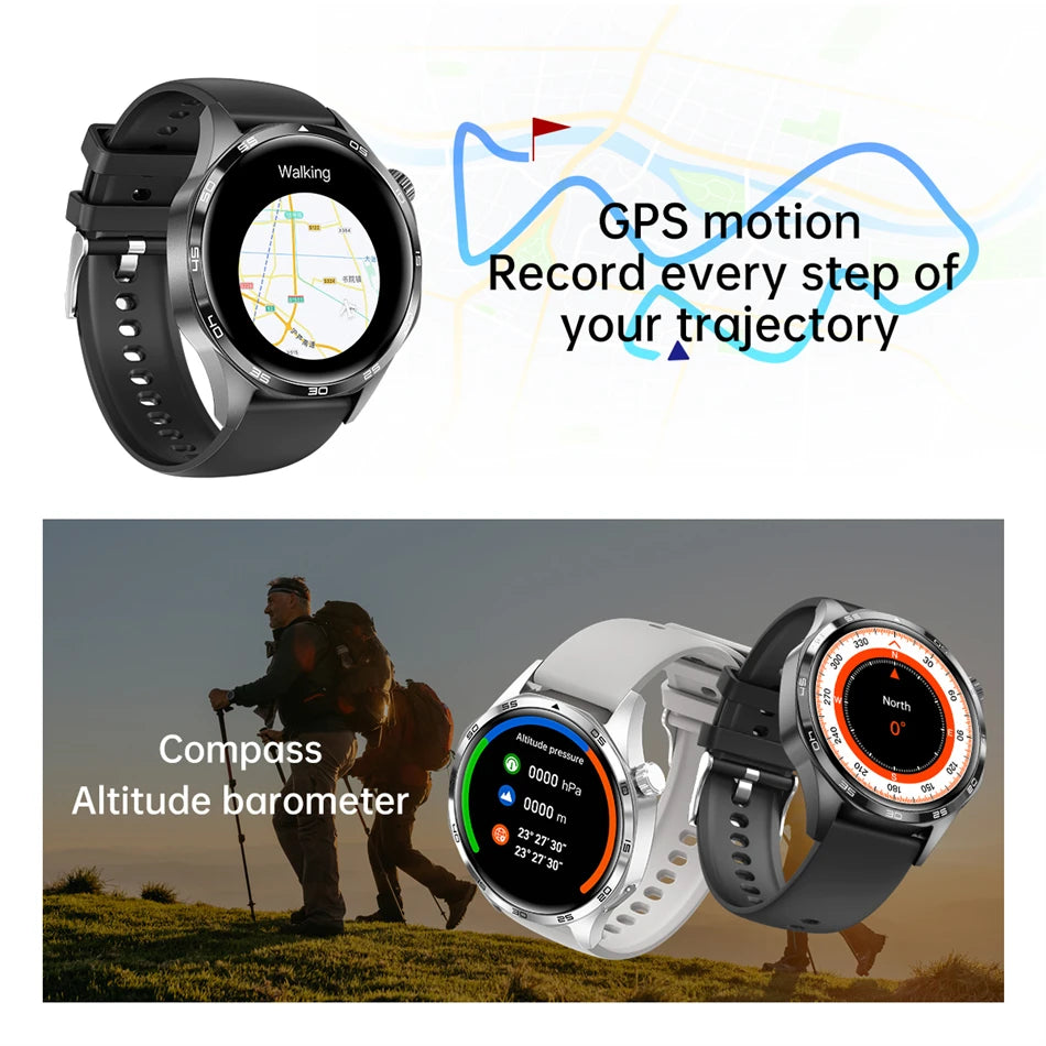 Reloj Inteligente 5 Pro con AMOLED, GPS, NFC, Brújula y Llamadas Bluetooth