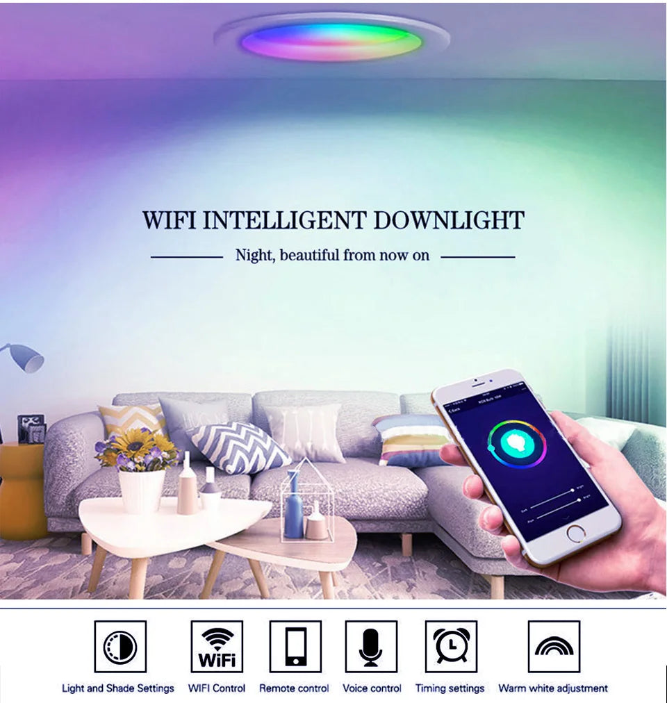 Foco LED Regulable WiFi Zigbee Compatible con Alexa