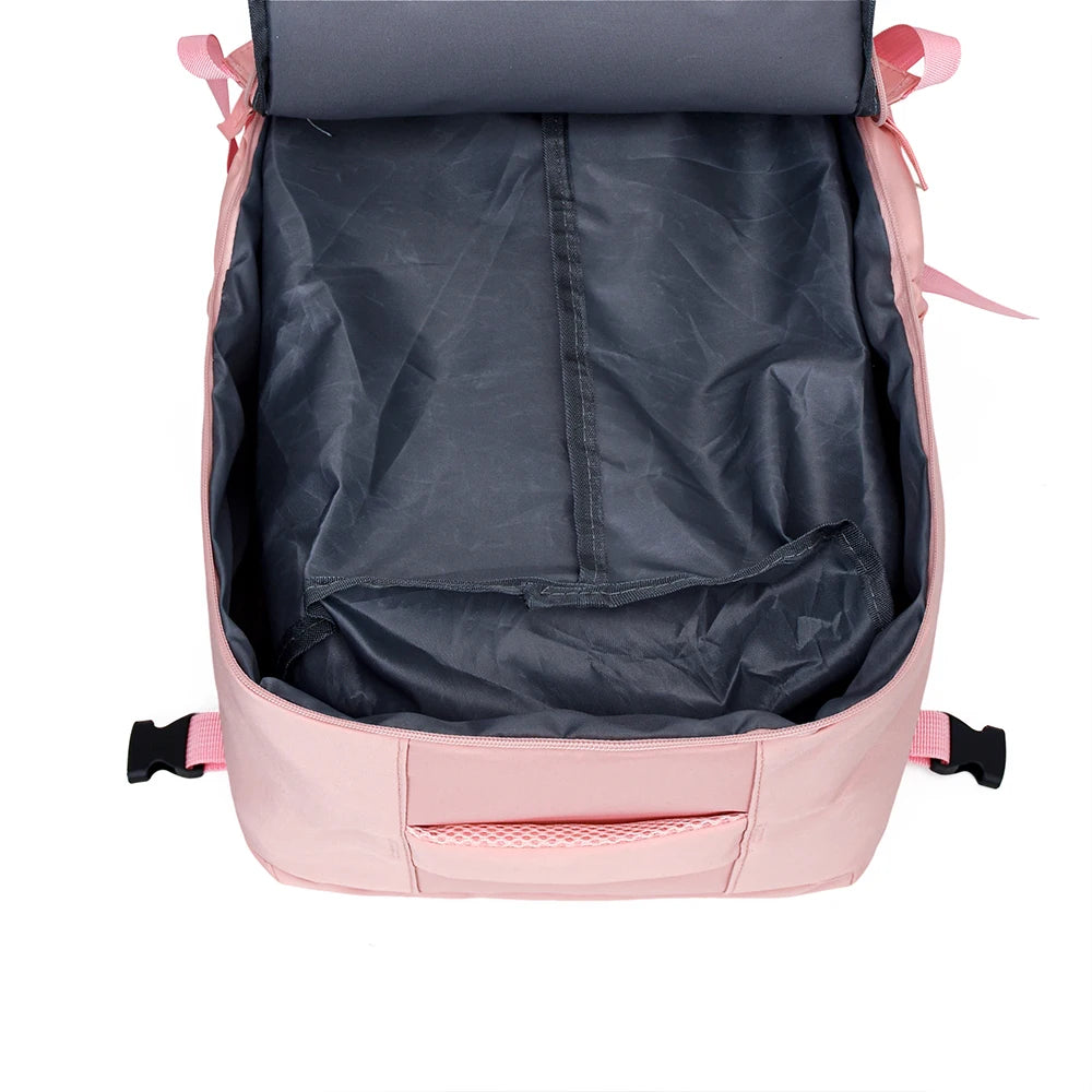 2 Piezas 180 °     Conjunto de Mochila y Bolso Tote de Apertura Total, Equipaje de Mano de Gran Capacidad Aprobado por Aerolíneas para Viajes y Uso Diario