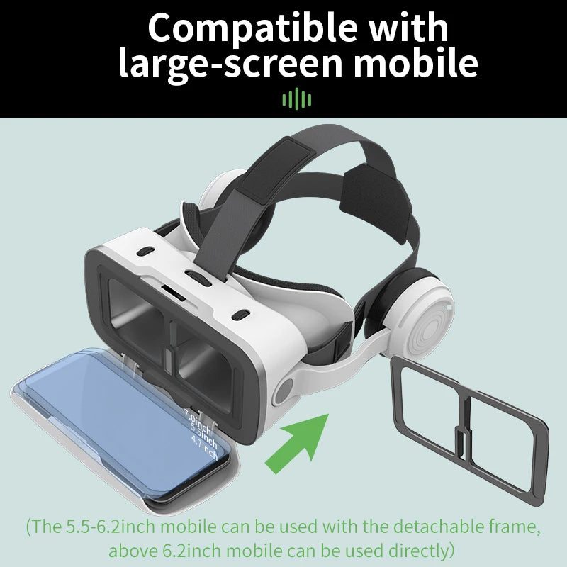 Gafas de realidad Virtual VR, dispositivos de auriculares 3D, lentes para casco Viar, inteligentes para teléfonos inteligentes, auriculares para teléfono móvil Realidade