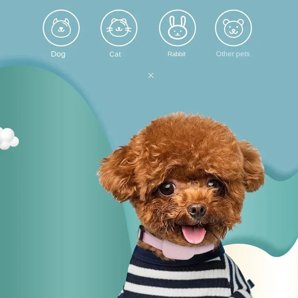 Rastreador GPS Inteligente para Mascotas, Niños, Equipaje y Llaves, Etiqueta de Posicionamiento Global, Rastreador GPS para Mascotas con Collar Ajustable, Localizador de Perros