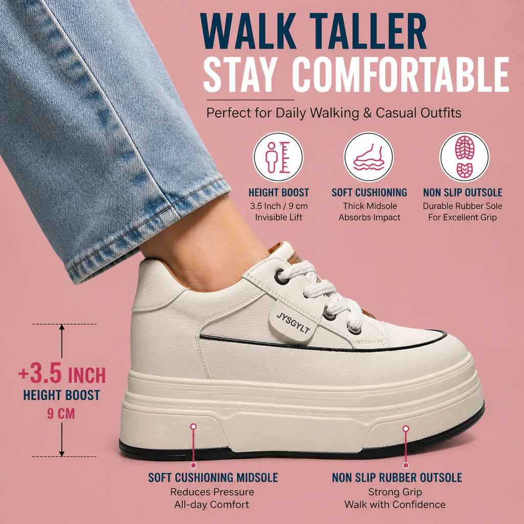 Zapatillas con Cuña Oculta para Mujer - Plataforma 9cm