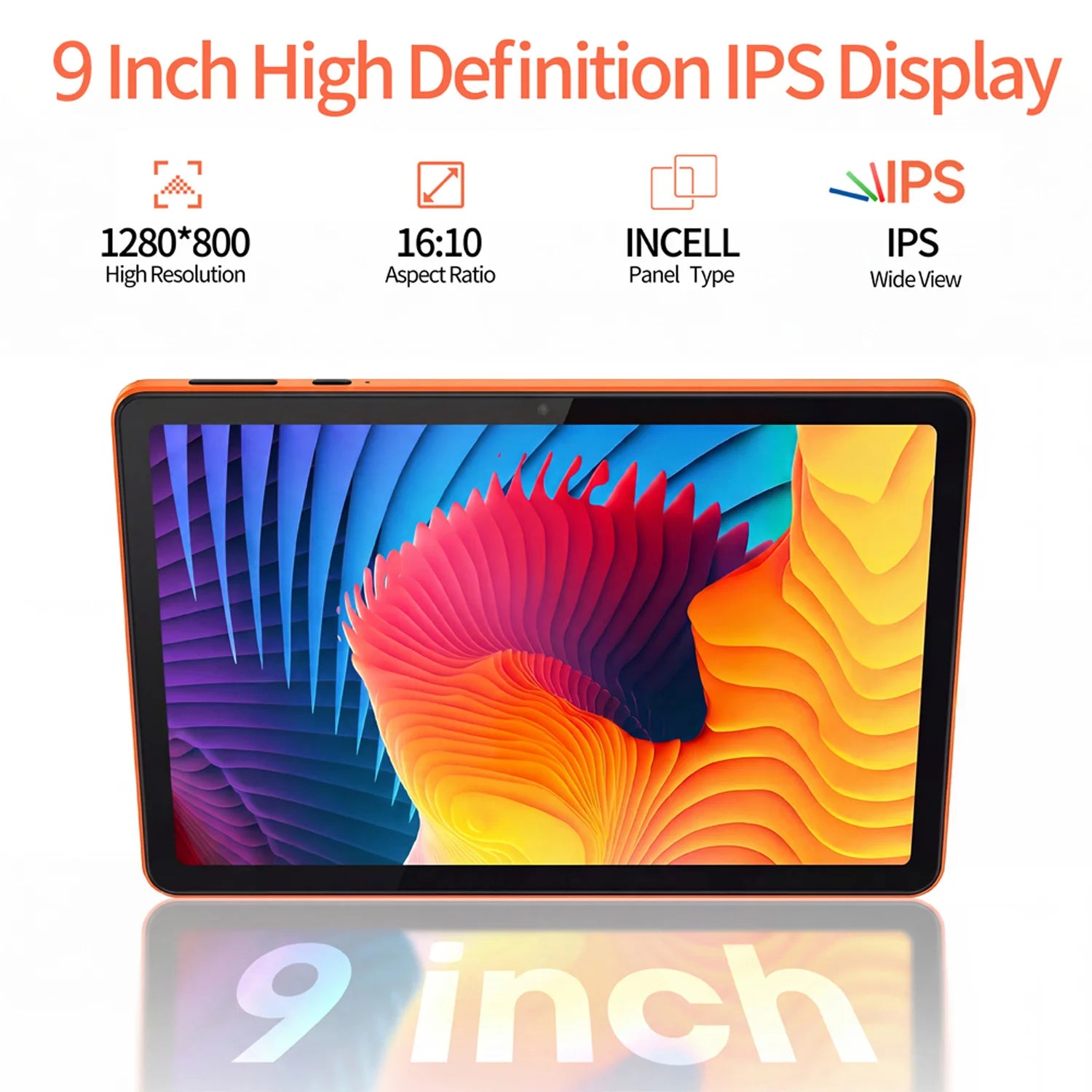 Nuevas tabletas Android de 9 pulgadas, Octa Core, 4GB+64GB ROM, cámaras duales, 5G WiFi, tableta PC con IA para acelerar la velocidad, batería de 6000mAh, tableta infantil de Google.
