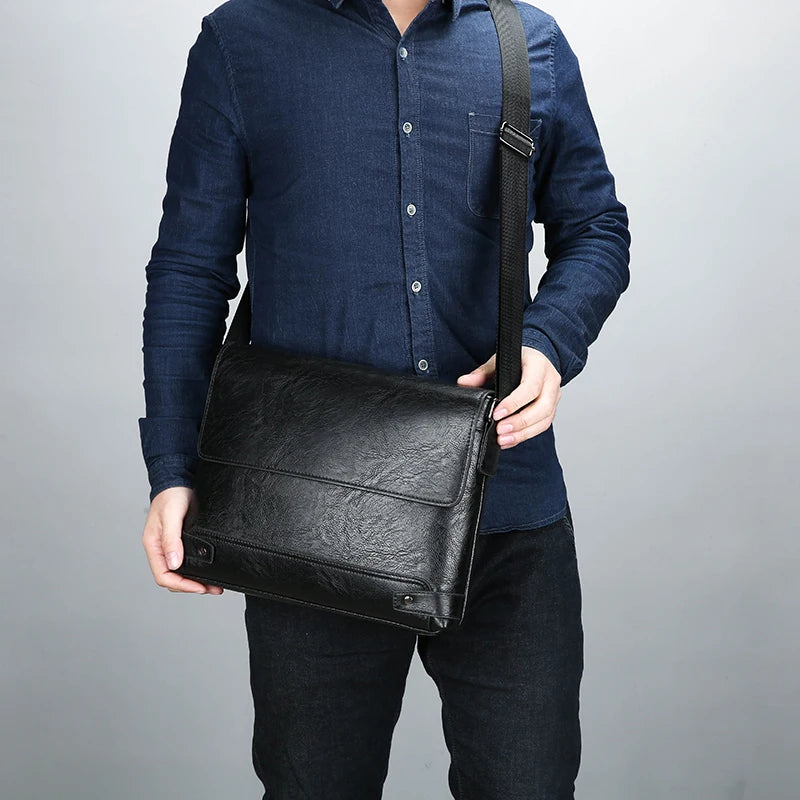Bolso de Hombro Cruzado para Hombre - Gran Capacidad para Negocios