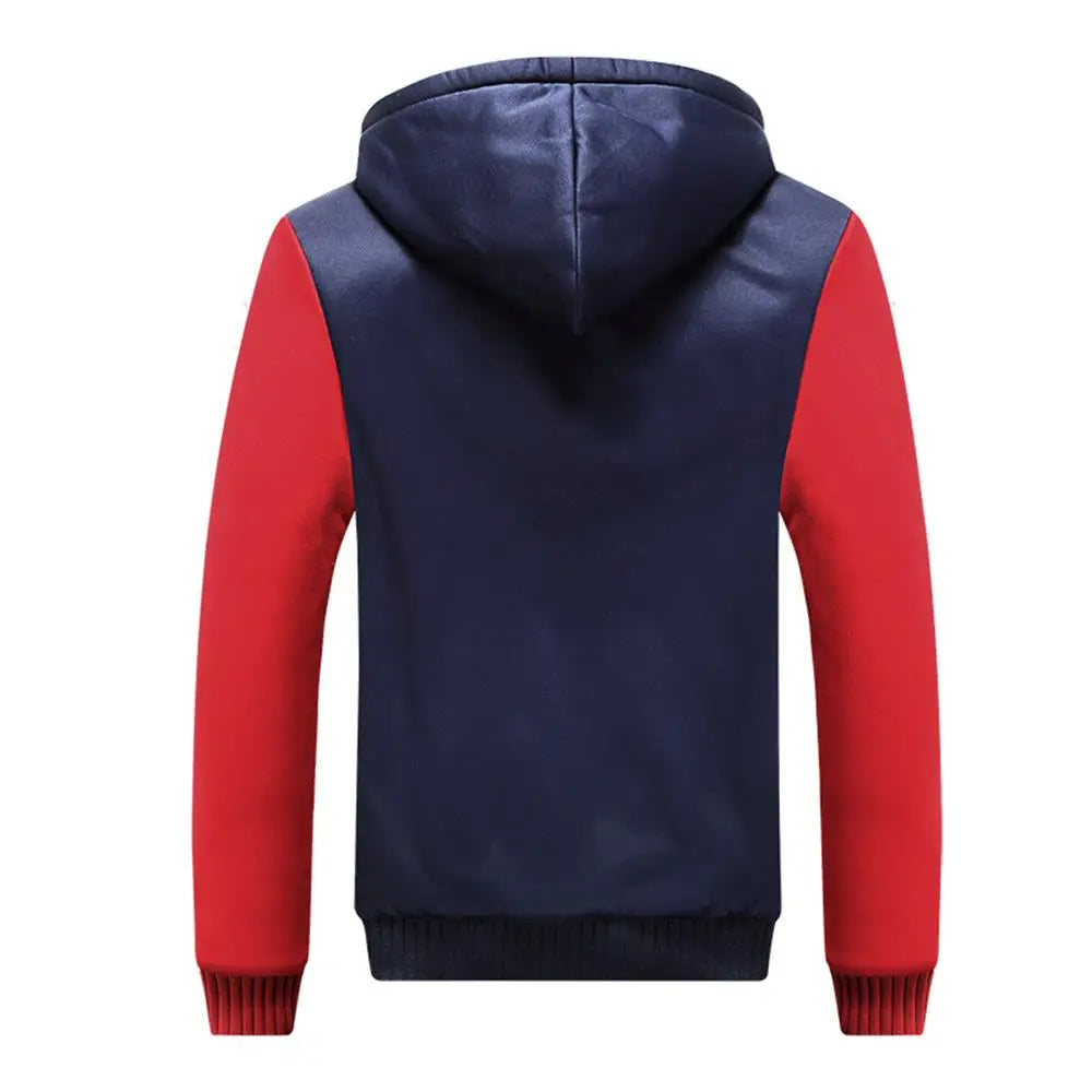 Chaqueta de Invierno con Capucha para Hombre - Camuflaje Forro Polar