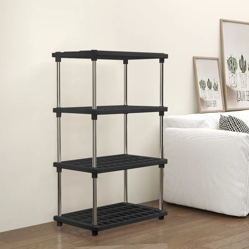 Estante organizador multinivel de plástico para sala, cocina y baño