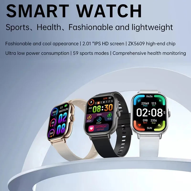 VIVO reloj inteligente Android IOS regalo Bluetooth llamada Smartwatch 2025 pantalla táctil música Fitness Tracker relojes deportivos + auricular nuevo