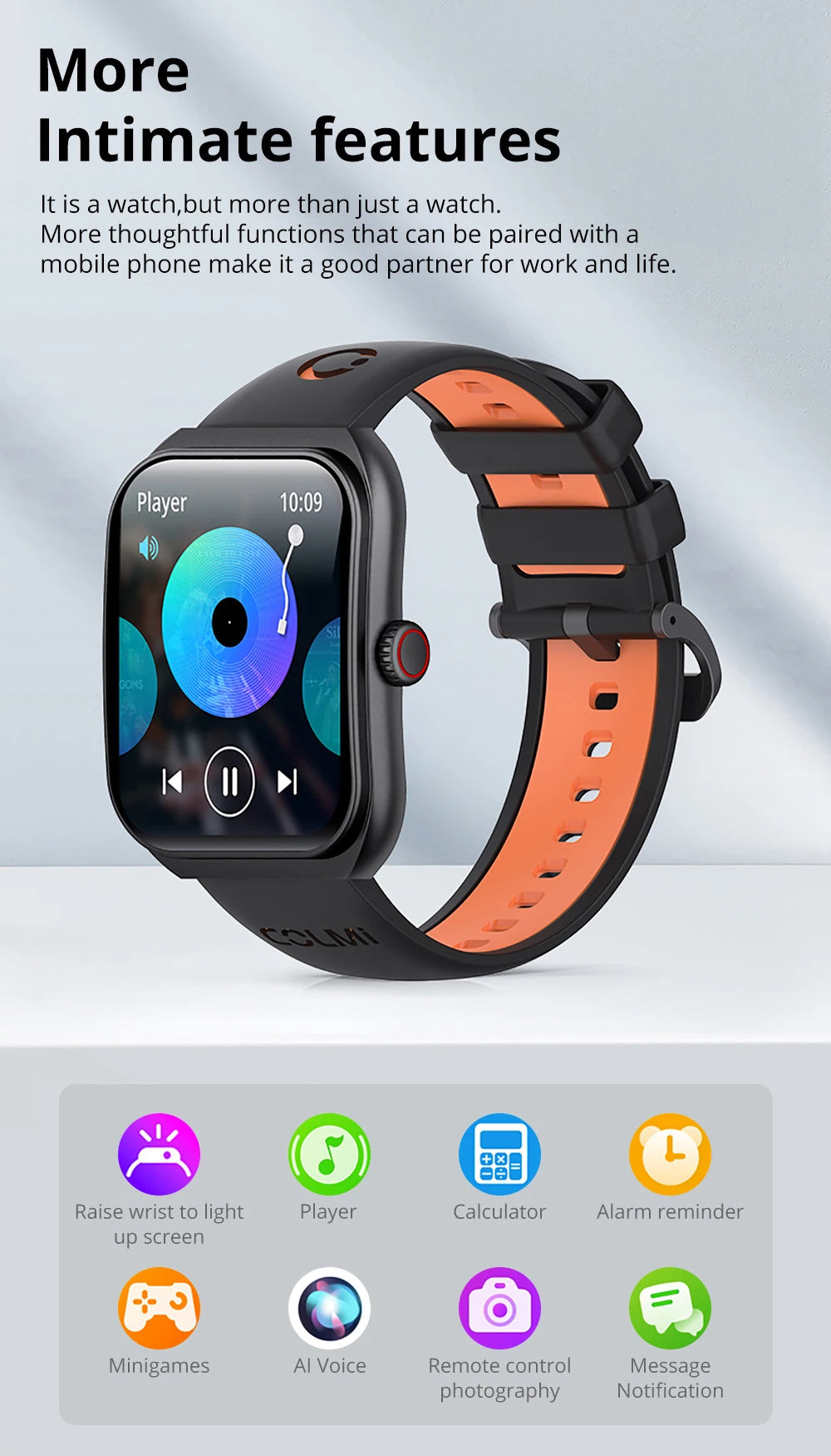 Reloj Inteligente P86 AMOLED con Gestor de Salud y Llamadas Bluetooth IP68