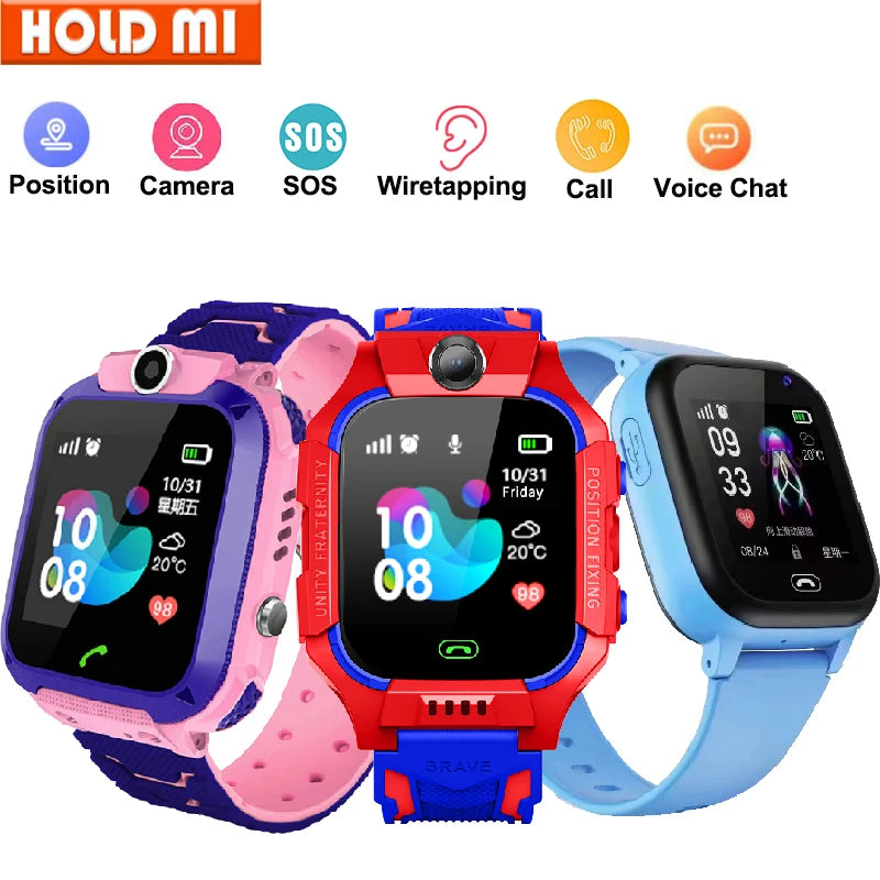 Reloj inteligente para niños, tarjeta Sim 4g, rastreador SOS, llamada, teléfono, cámara, Chat de voz, foto, reloj inteligente para niños, cámara, regalos de cumpleaños para niños y niñas