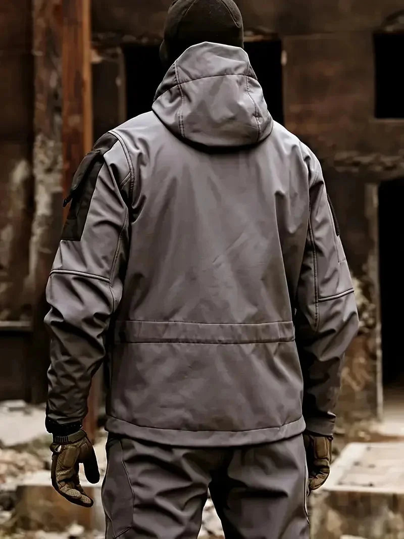 Chaqueta Táctica Militar Impermeable con Capucha para Hombre