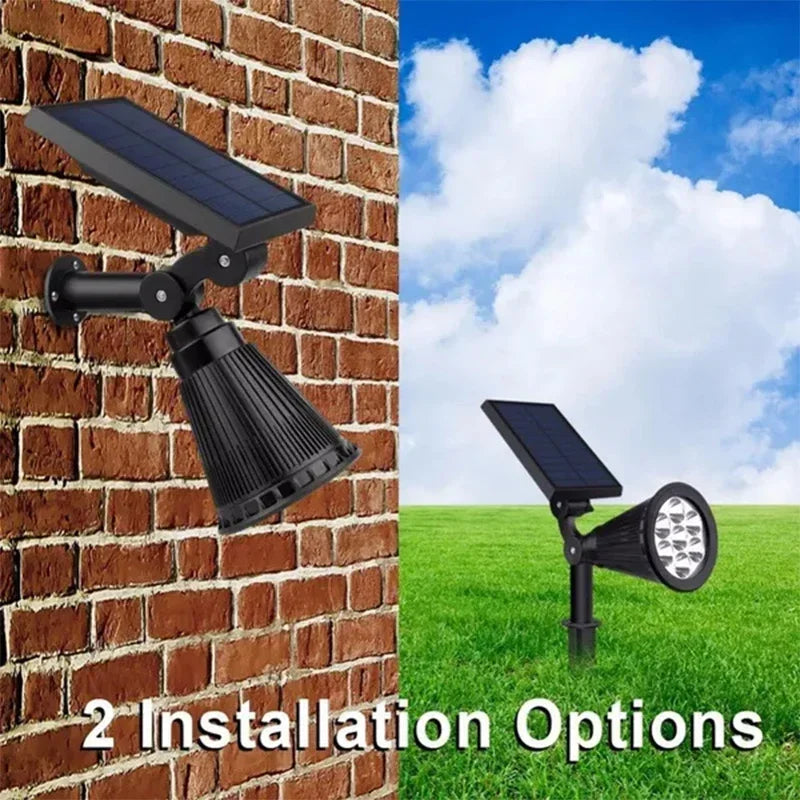 Lámpara Solar de 7 LED Ajustable para Suelo