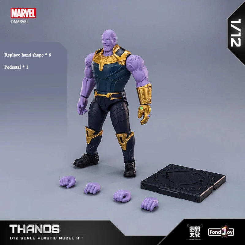 Figuras originales de Fondjoy Marve, Hulk, Thanos, Capitán América, Spider-Man, Thor, Iron Man, juguetes geniales para niños, modelos personalizados, muñecas, regalos para niños