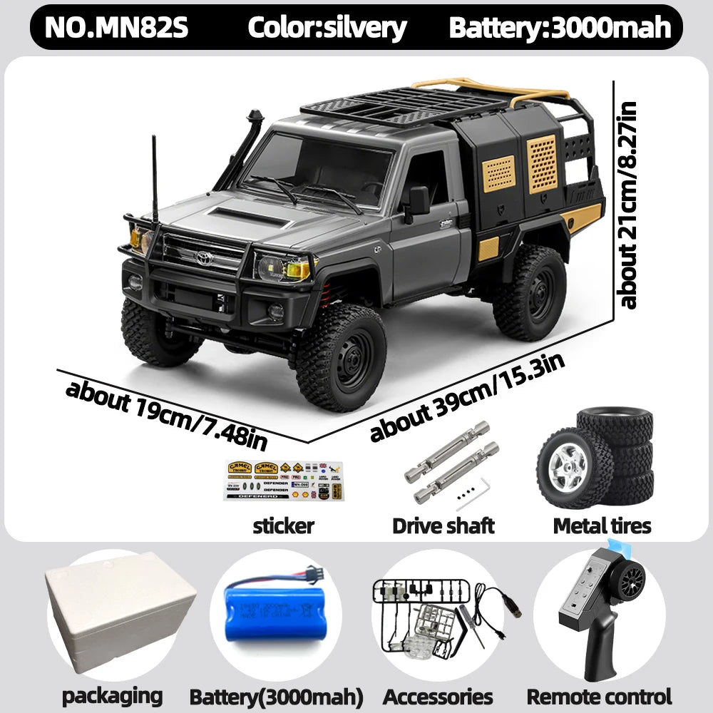Camioneta RC 1/12 4WD, Simulación LC79, Todoterreno para Escalada