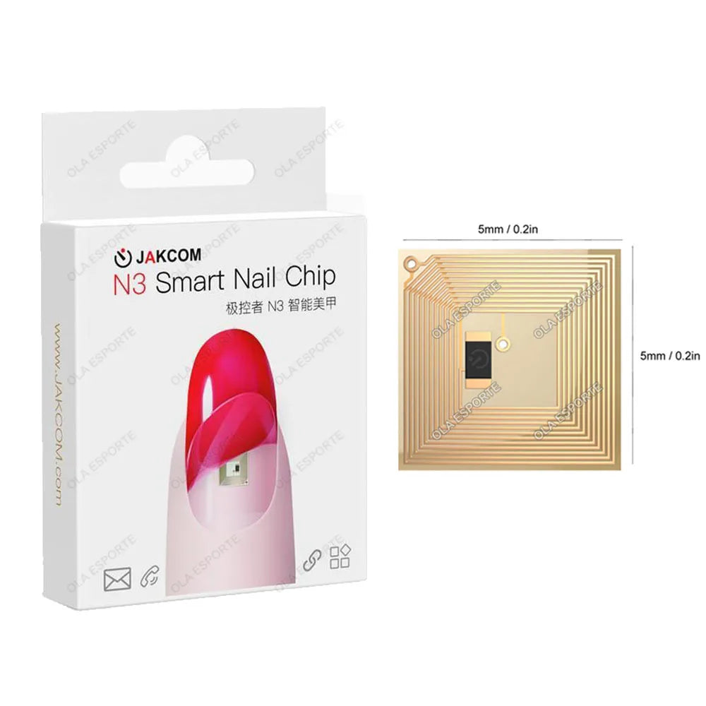 Nuevo Chip de uñas inteligente NFC, llamada Virtual SOS, función de supervisión de Fitness, dispositivo rastreador GPS, Mini rastreador, Chip inteligente para Android IOS