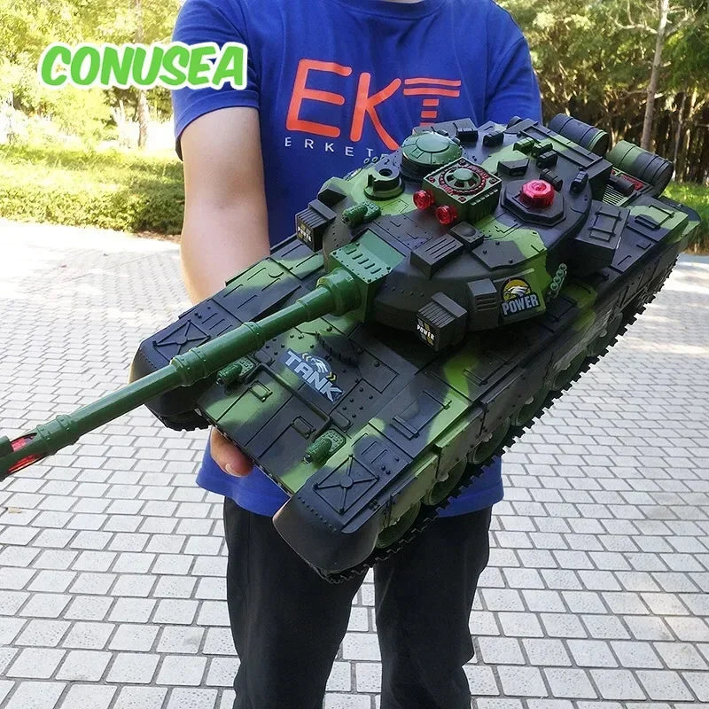 Tanque RC Grande 44cm Control Remoto Simulación Militar
