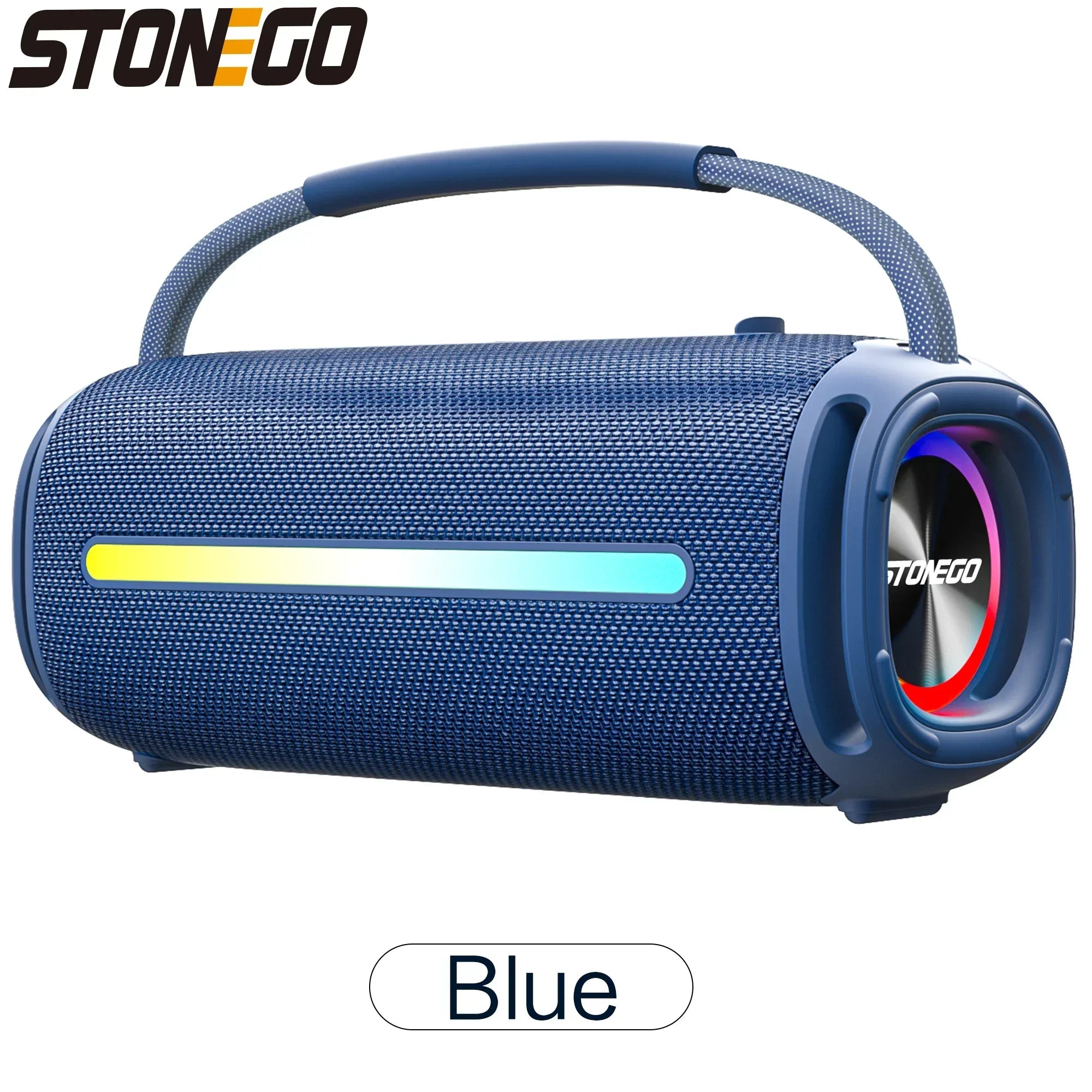 Altavoz inalámbrico portátil Bluetooth 5,3, linterna RGB IPX6, resistente al agua, potente Subwoofer, Audio de alta calidad para exteriores
