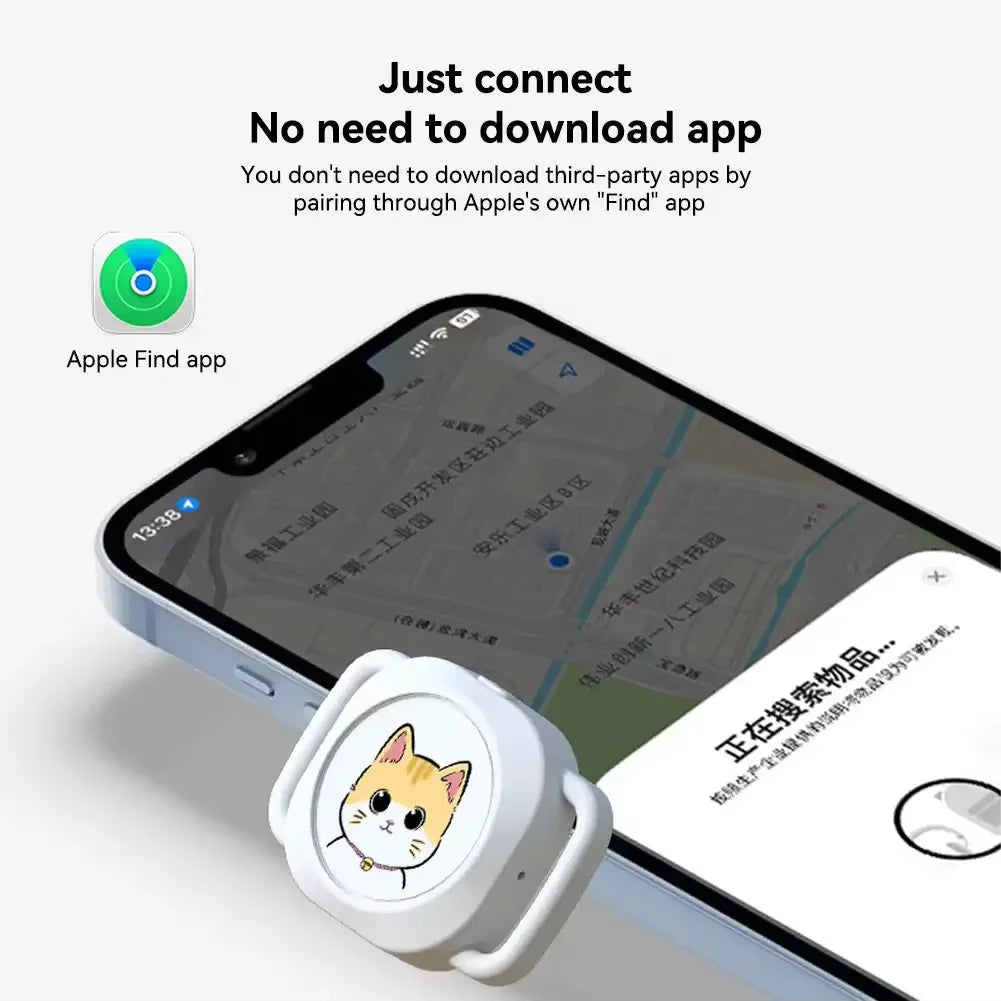 Localizador de rastreador GPS antipérdida, rastreador de actividad inteligente compatible con Bluetooth, rastreador de ubicación Global en tiempo Real para perros y gatos