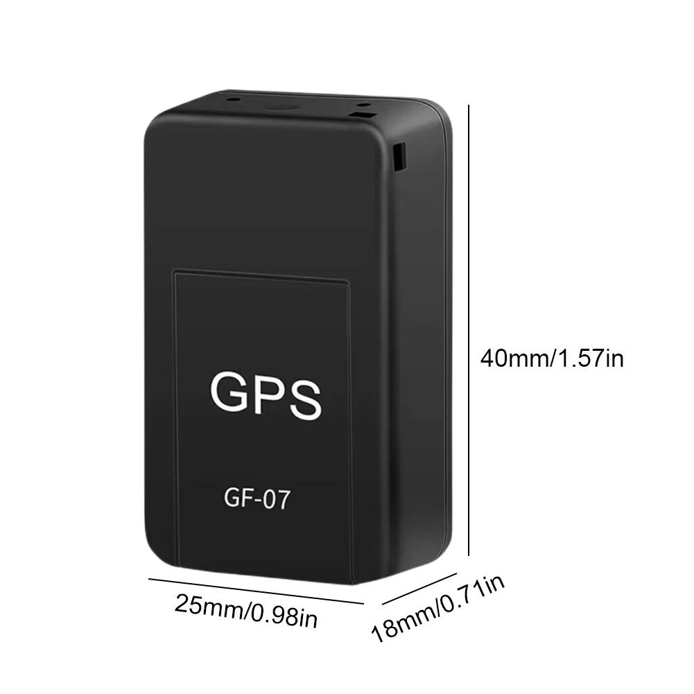 Minirastreador GPS para coche, localizador antirrobo en tiempo Real, localizador de mascotas, posicionador de mensajes SIM, 1-5 piezas, GF-07