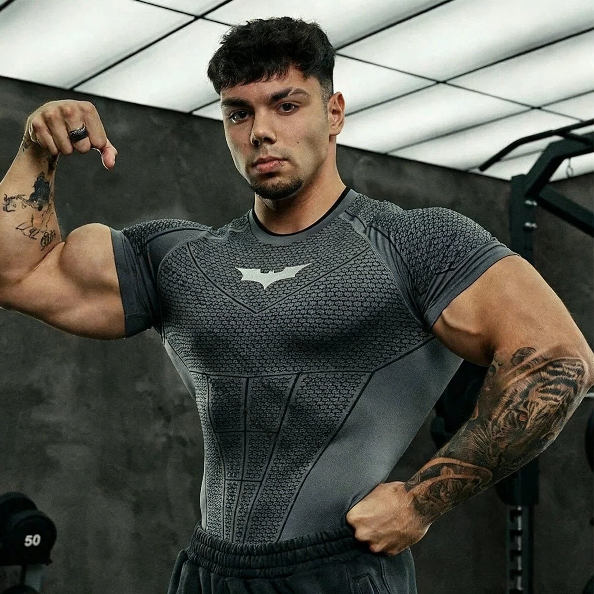 Camiseta Deportiva para Hombre, Secado Rápido, Gym y Culturismo
