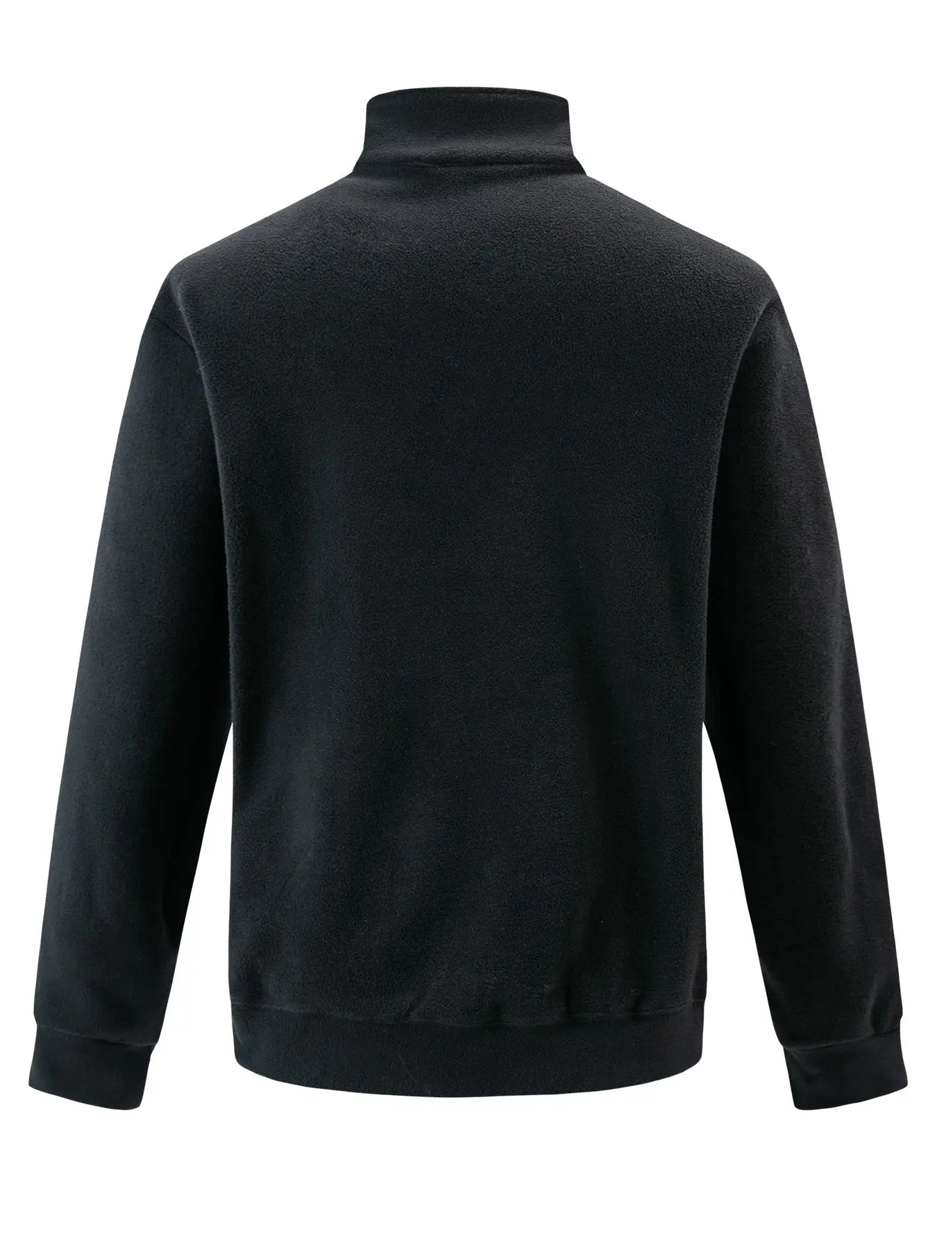 Suéter de forro polar grueso de calidad para hombre, con cuello con cremallera y manga larga, ropa deportiva para hombre, chaqueta softshell para hombre