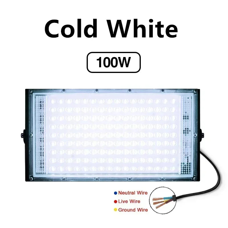 Reflector LED 50W 100W IP65 Impermeable para Interior y Exterior