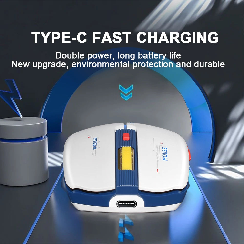 Ratón ergonómico recargable para juegos LT-T19, USB 2,4G, luz RGB inalámbrica, ordenadores de escritorio, portátiles y portátiles